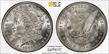 1891-O $1 MS64