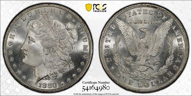 1880-CC $1 8/High 7 MS66