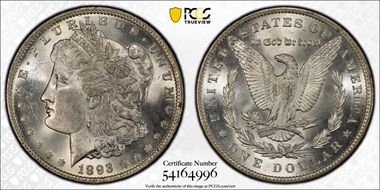 1893 $1 MS64
