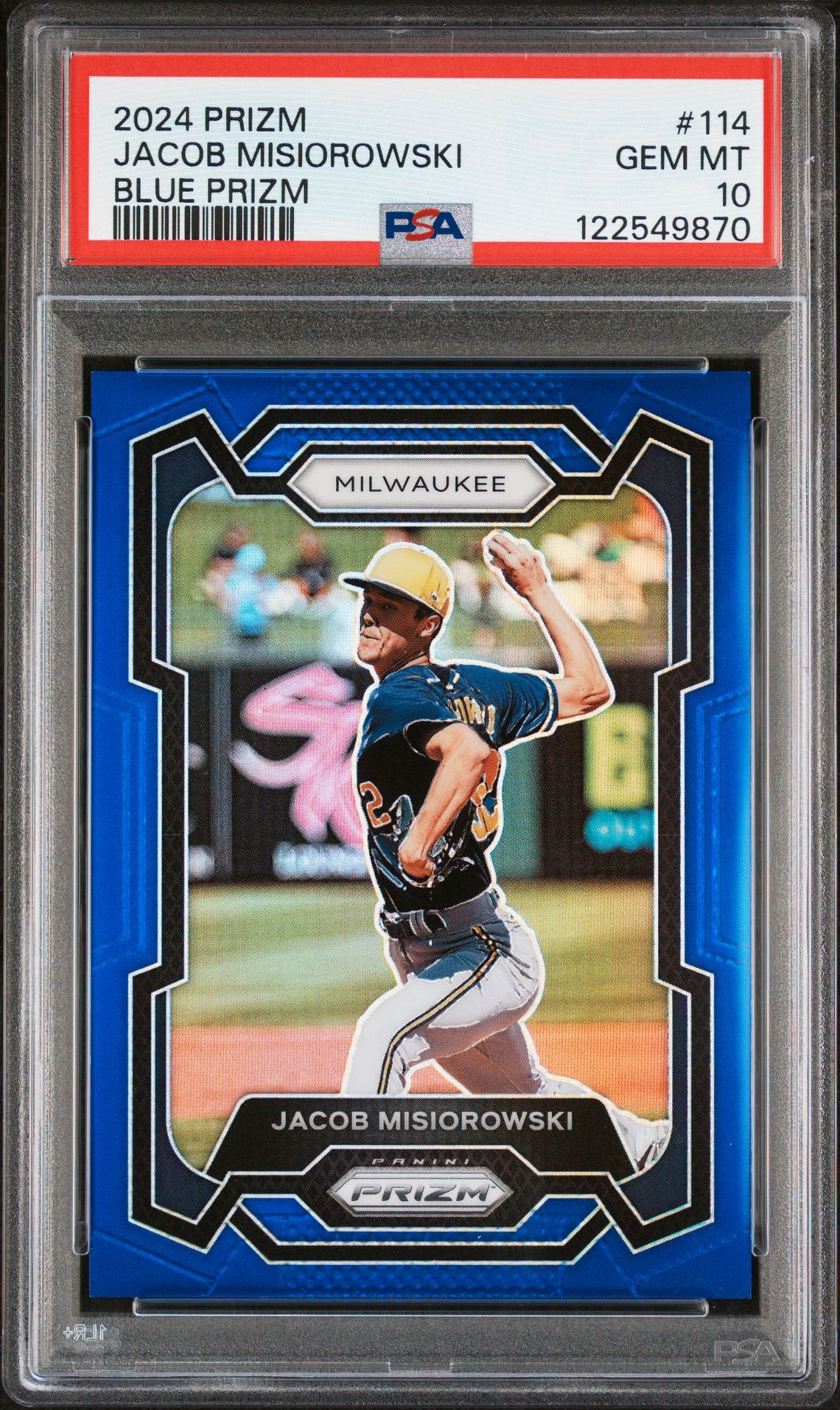 2024 Panini PANINI PRIZM PULSAR PRIZM #114 Jacob Misiorowski front