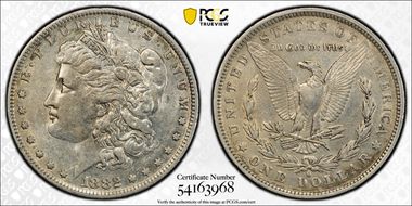 1882-O/S $1 Strong XF45