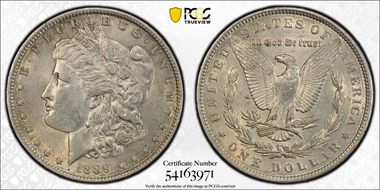 1889 $1 AU53