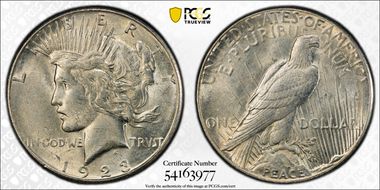 1923-S $1 AU58