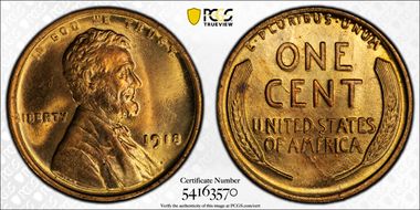 1918 1C MS65RD