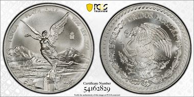 1996-Mo Onza Libertad Ag MS67