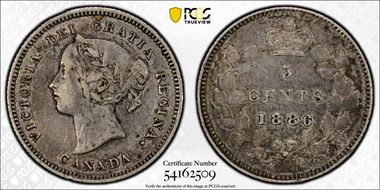 1886 5C Large 6 XF40
