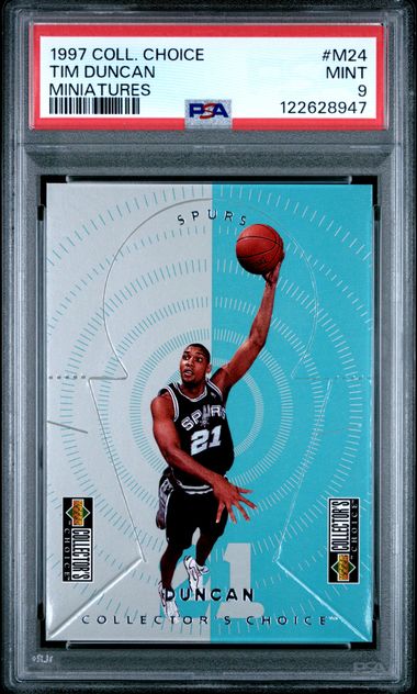 1997 Coll. Choice MINIATURES #M24 Tim Duncan front