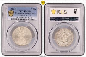 1929-E 3 Mk Meissen J-338 MS64