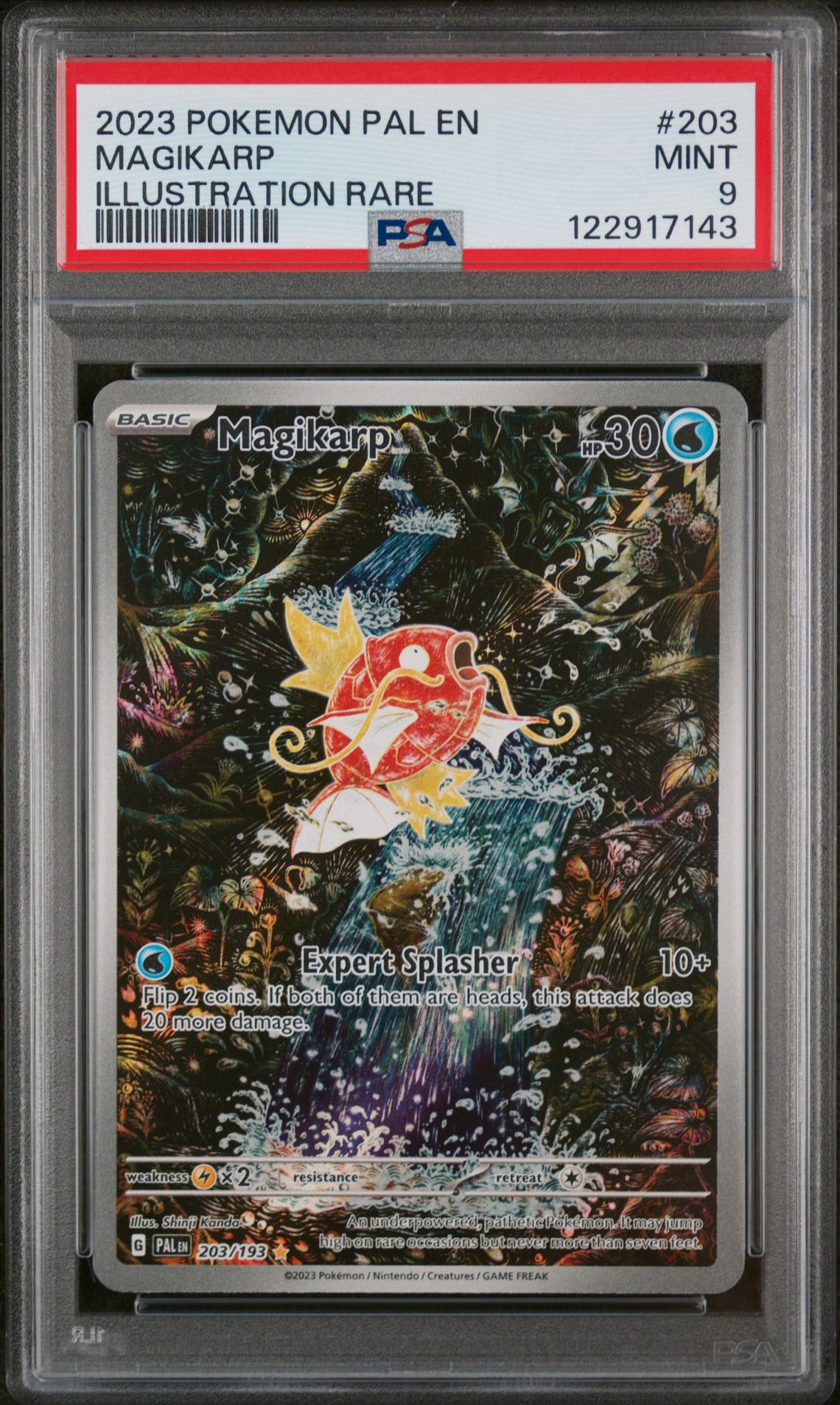2023 Pokemon Pal En-Paldea Evolved Magikarp #203 (Illustration Rare) Mint 9 front