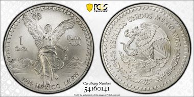 1993-Mo Onza Libertad Ag MS67