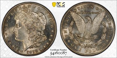 1878-S $1 VAM 50 Lava Wing MS64