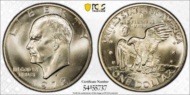 1972-S $1 Silver MS66