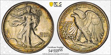 1918-S 50C AU50