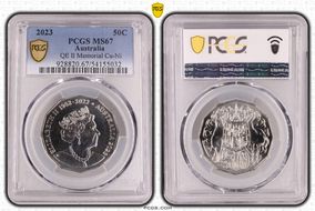 2023 50C QE II Memorial Cu-Ni MS67