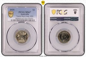 2025 $2 Tassie Devil Joey AlBr MS67