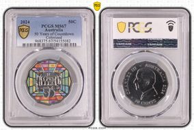 2024 50C 50 Years of Countdown Colorized MS67