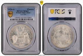 1924-A Piastre Lec-300 MS63