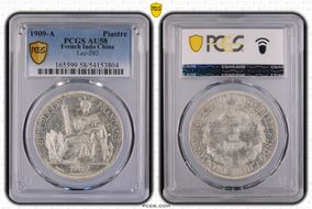 1909-A Piastre Lec-292 AU58