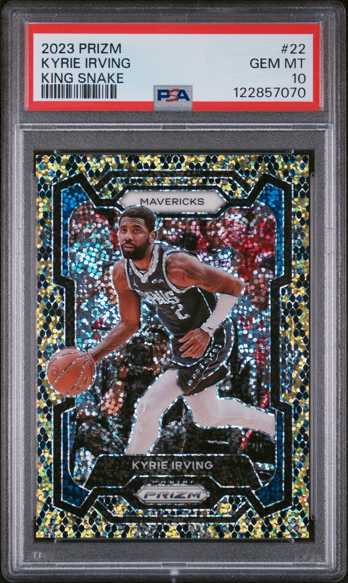 2023 Panini PANINI PRIZM KING SNAKE #22 Kyrie Irving front
