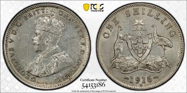 1916-M Shil KM-26  Ag AU55