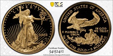 2003-W $5 Gold Eagle PR70DCAM
