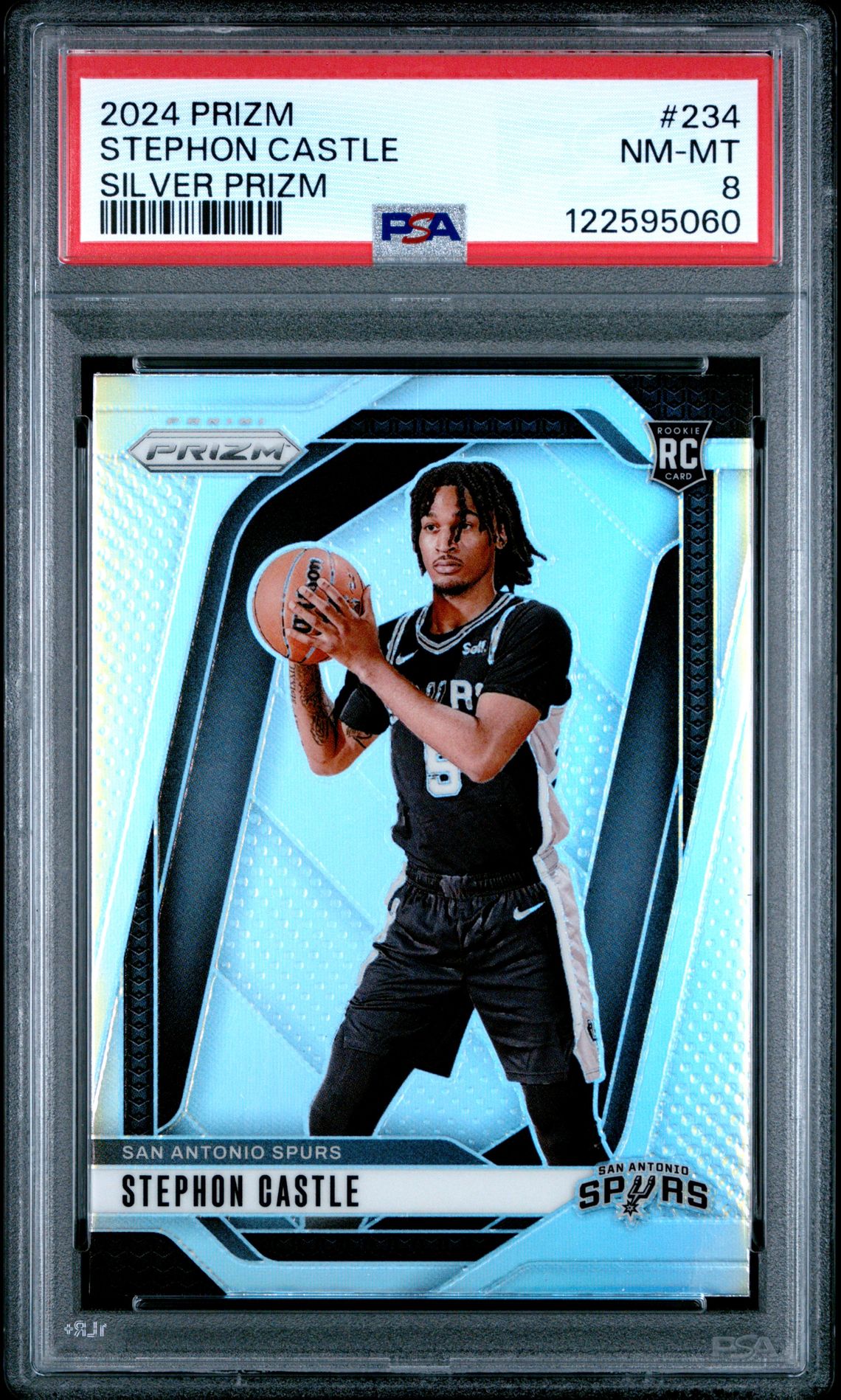 2024 Panini Prizm Stephon Castle #234 (Silver Prizm) Nm-Mt 8 front