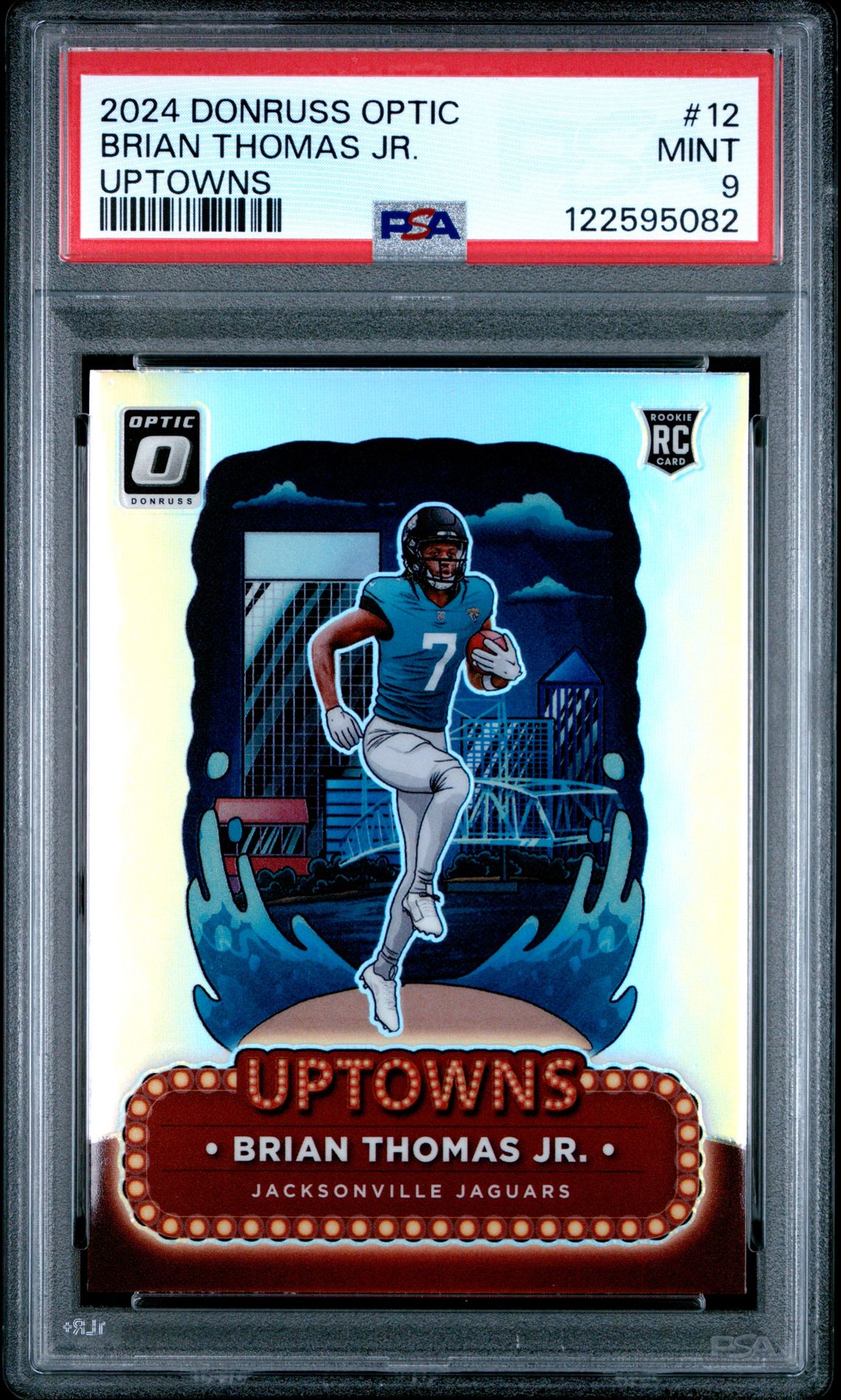 2024 Panini Donruss Optic Uptowns Brian Thomas Jr. #12 Mint 9 front