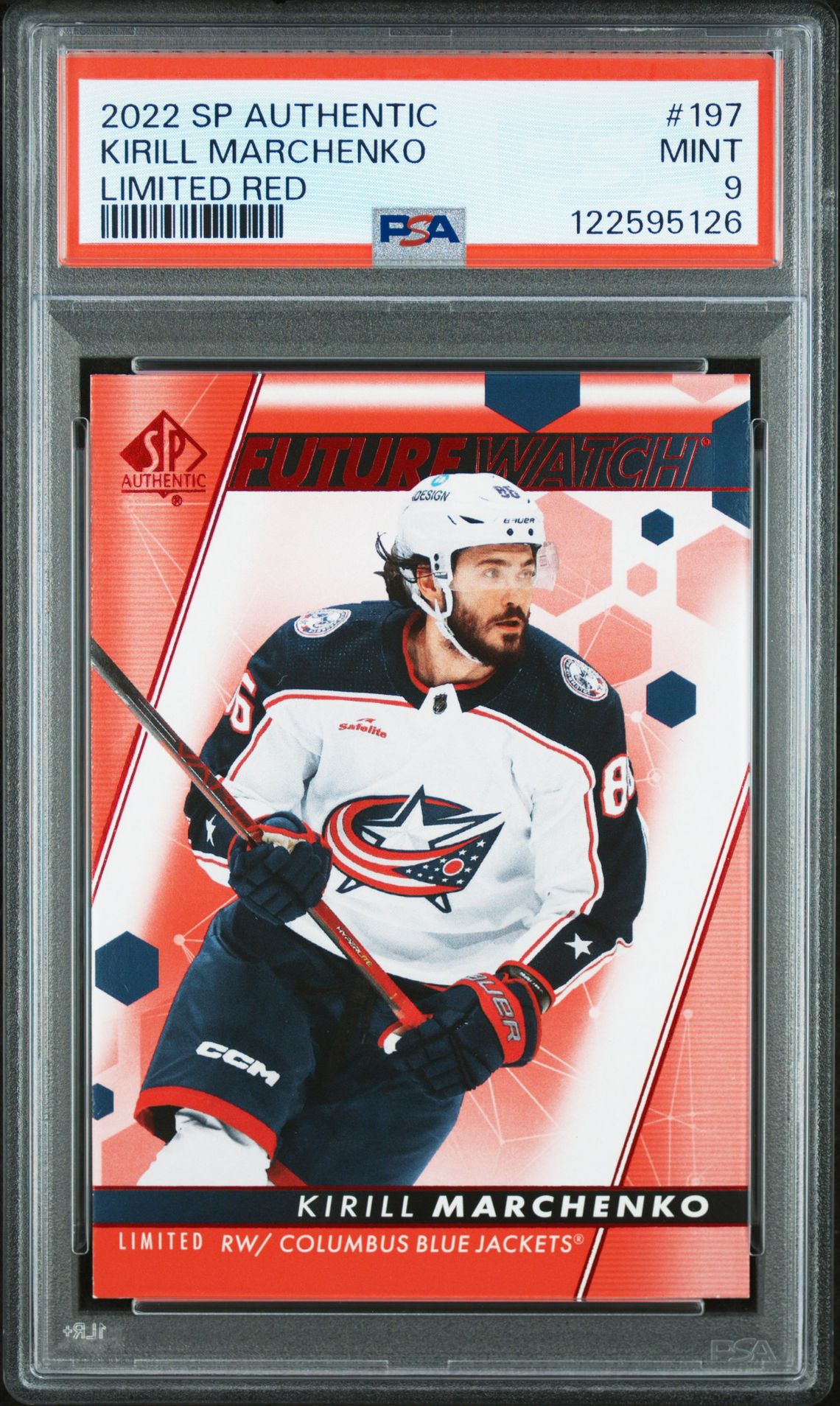 2022 Sp Authentic Kirill Marchenko #197 (Limited Red) Mint 9 front