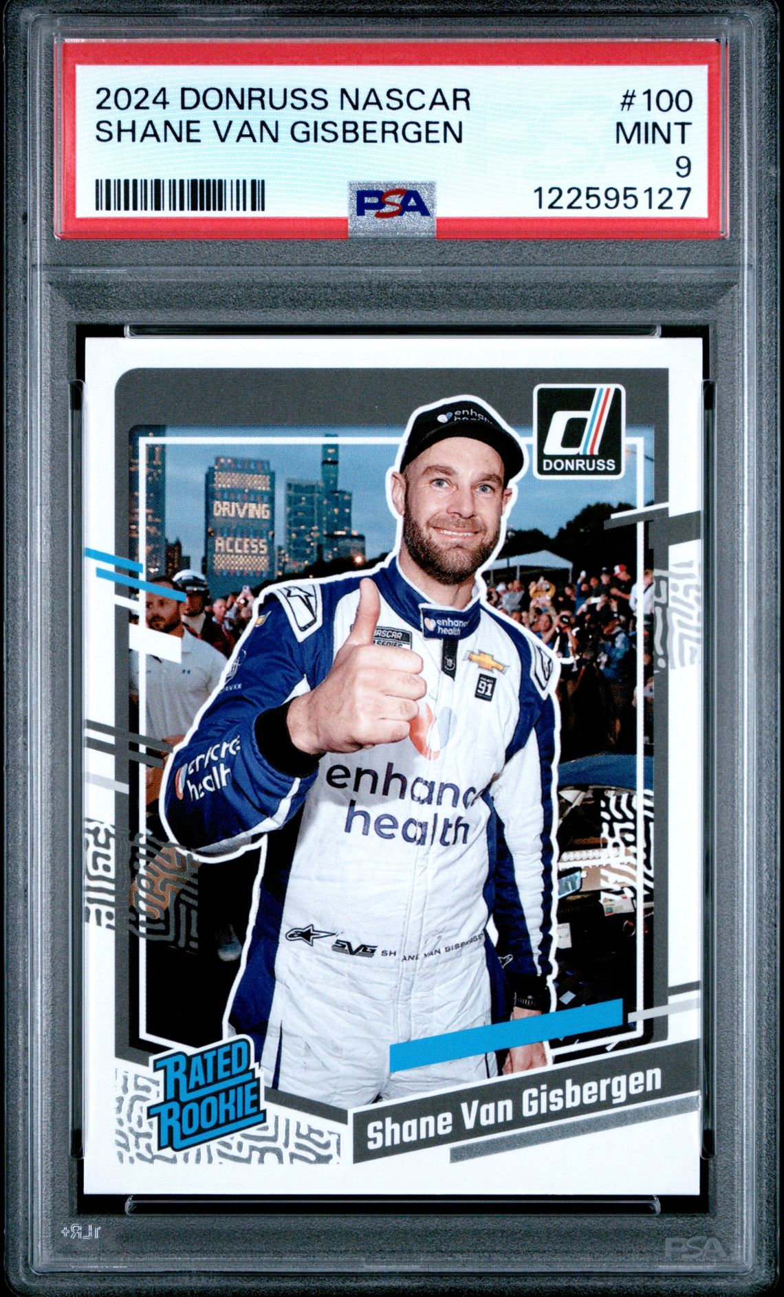 2024 Panini Donruss Nascar Shane Van Gisbergen #100 Mint 9 front