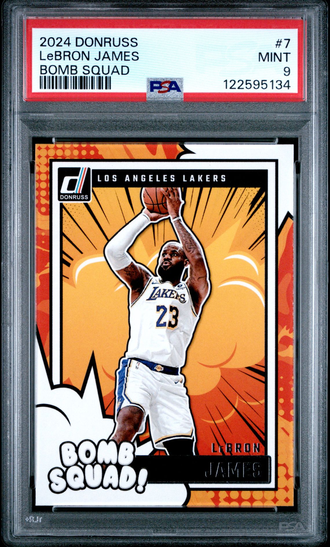 2024 Panini Donruss Bomb Squad Lebron James #7 Mint 9 front