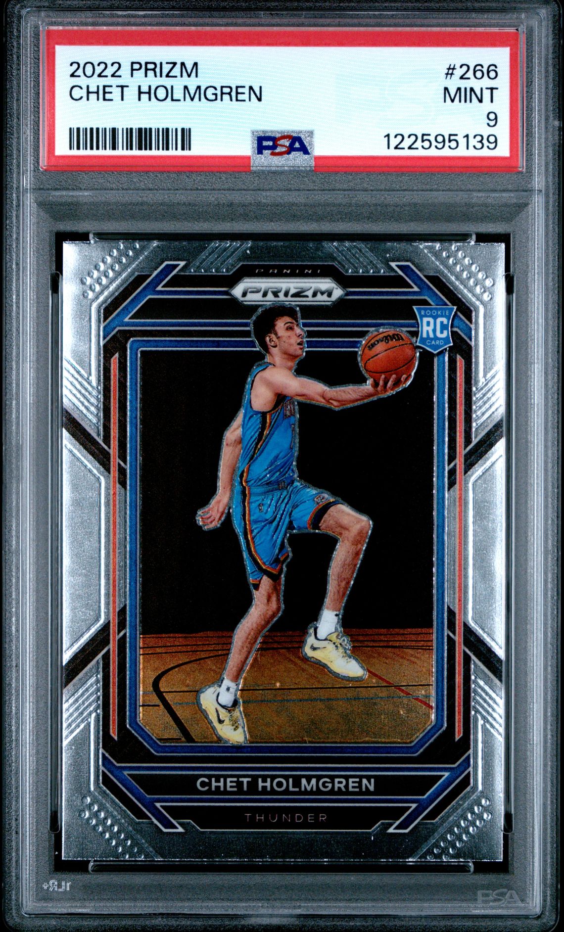 2022 Panini Prizm Chet Holmgren #266 Mint 9 front