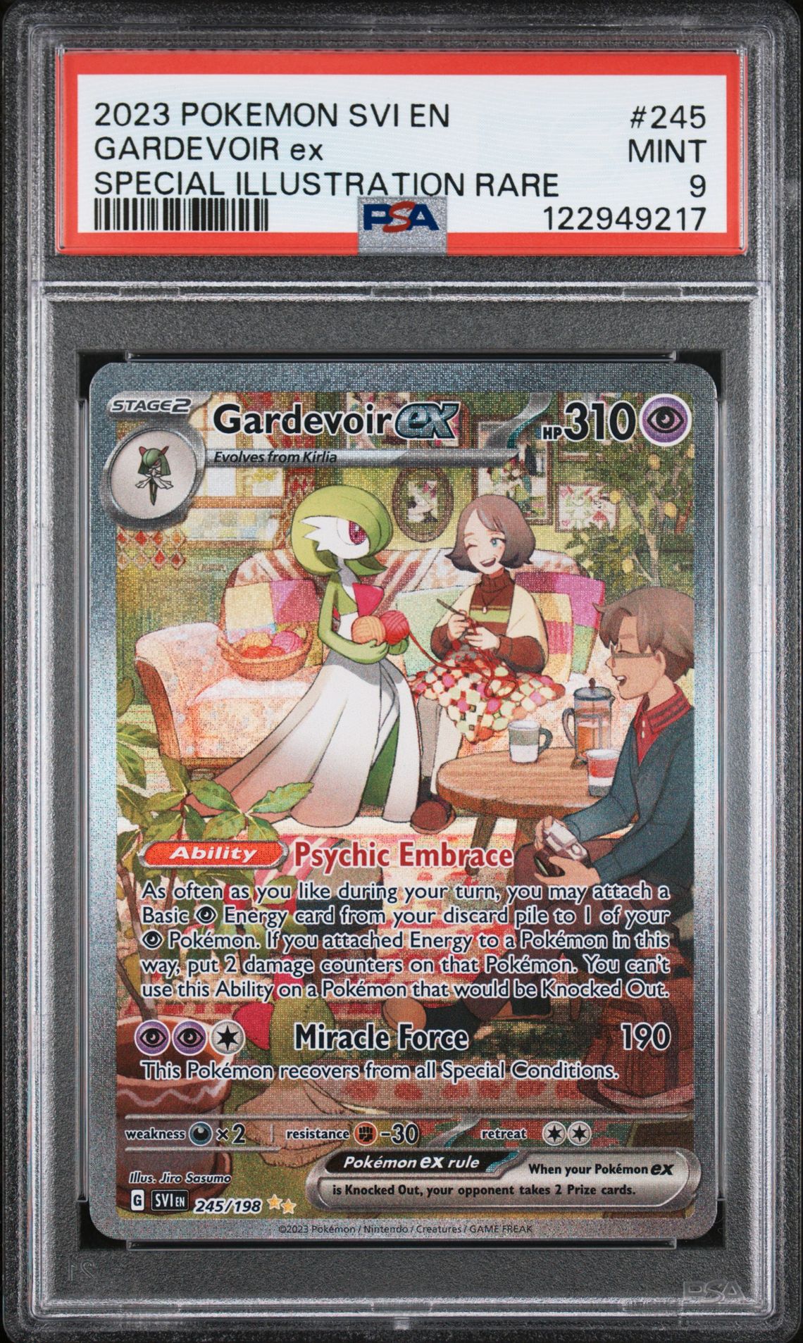 2023 Pokemon Svi En-Scarlet & Violet Gardevoir Ex #245 (Special Illustration Rare) Mint 9 front