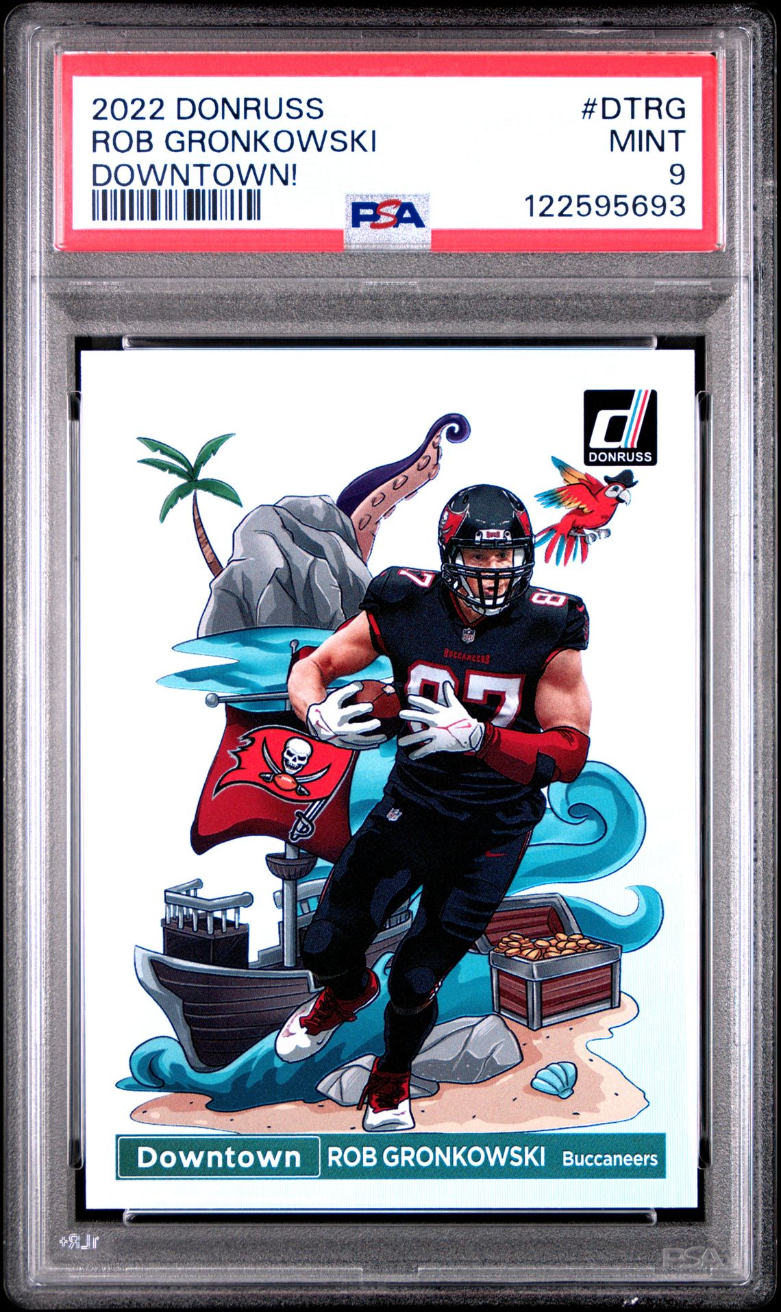 2022 Panini Donruss Downtown Rob Gronkowski #Dtrg (Downtown!) Mint 9 front