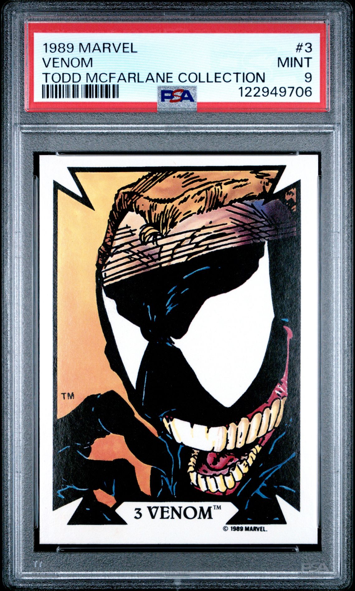 1989 Marvel Todd Mcfarlane Collection Venom #3 (Todd Mcfarlane Collection) Mint 9 front