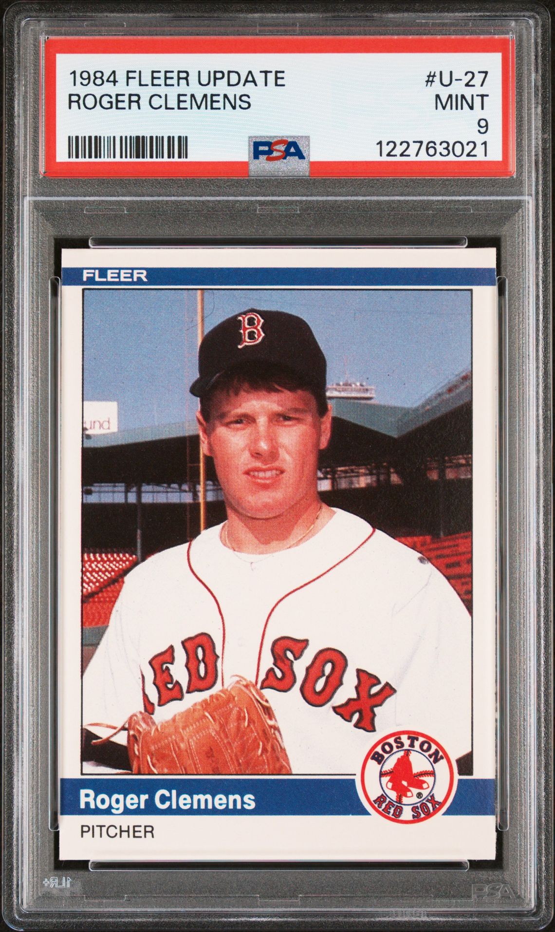 1984 Fleer Update Roger Clemens #U-27 Mint 9 front