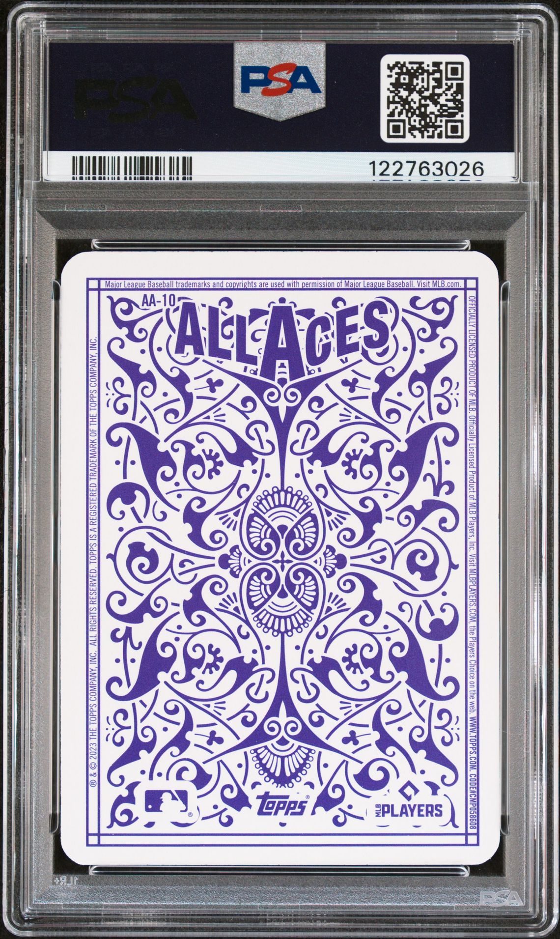 2023 Topps All Aces Corbin Burnes #Aa10 (All Aces) Gem Mt 10 back