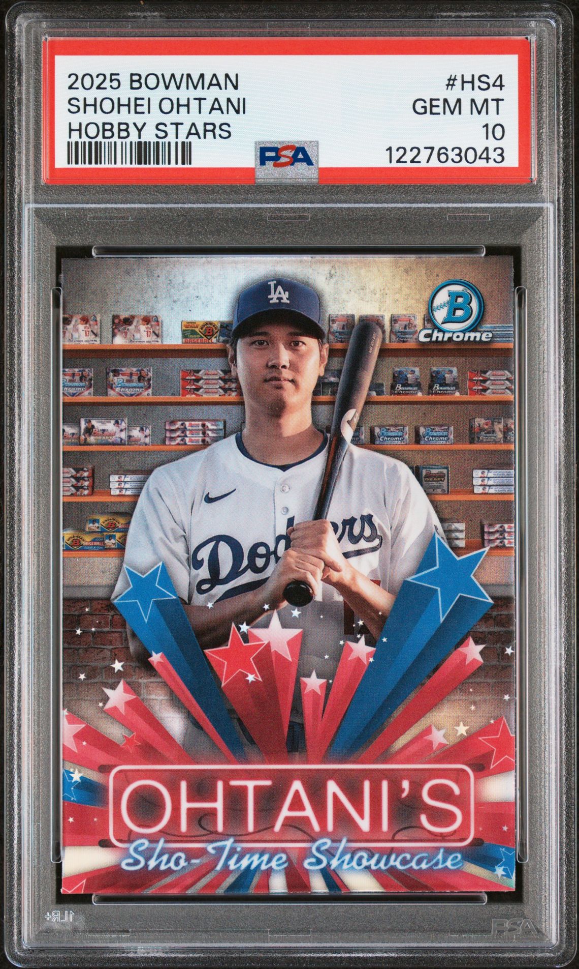 2025 Bowman Hobby Stars Shohei Ohtani #Hs4 Gem Mt 10 front