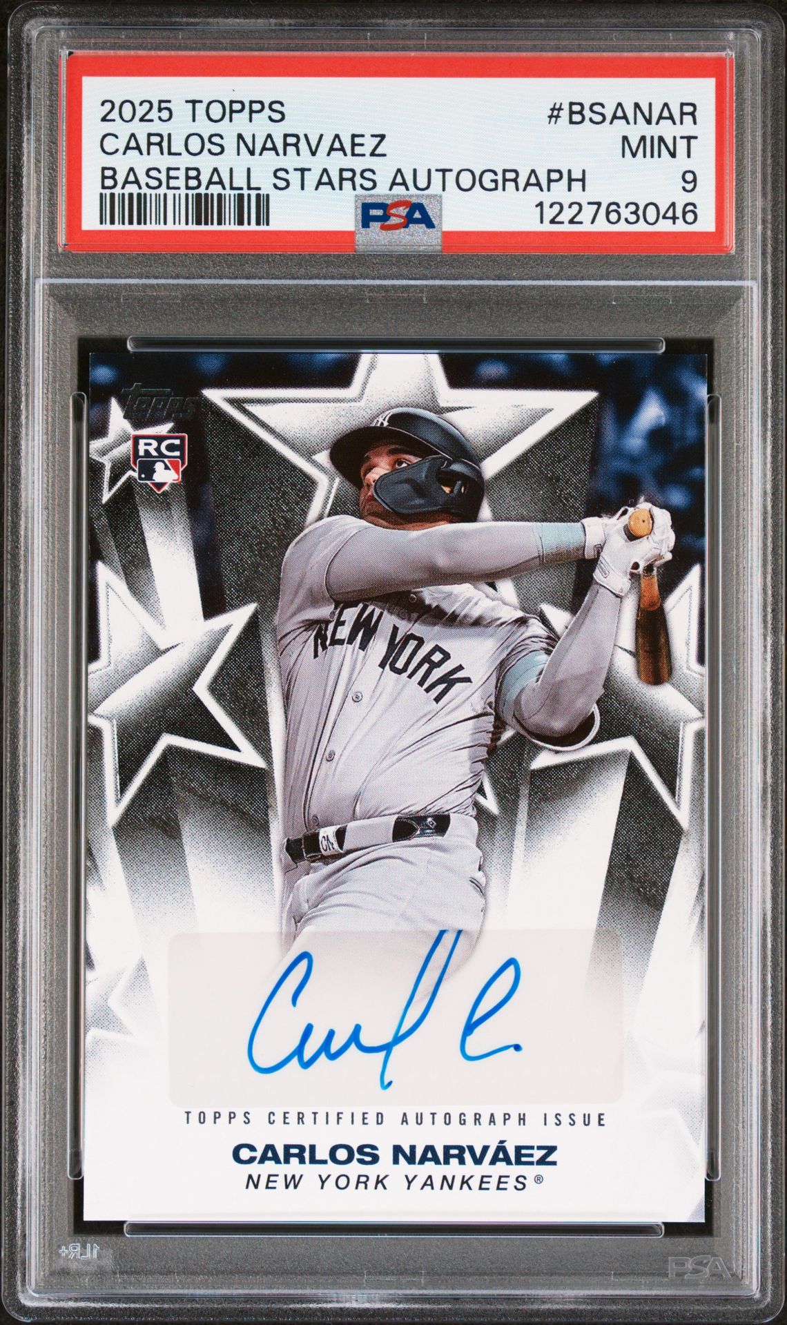 2025 Topps Baseball Stars Autographs Carlos Narvaez #Bsanar Mint 9 front