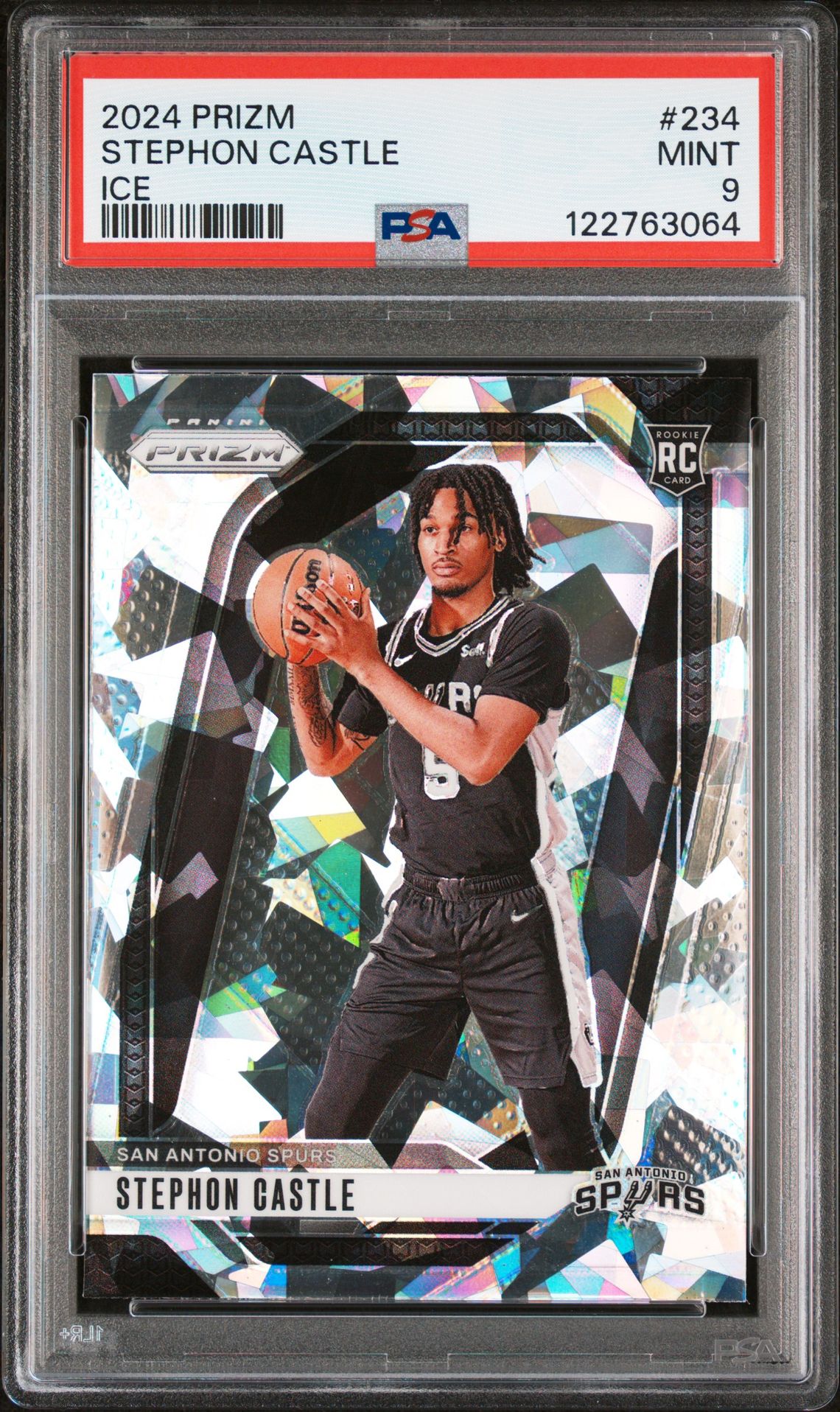 2024 Panini Prizm Stephon Castle #234 (Ice) Mint 9 front