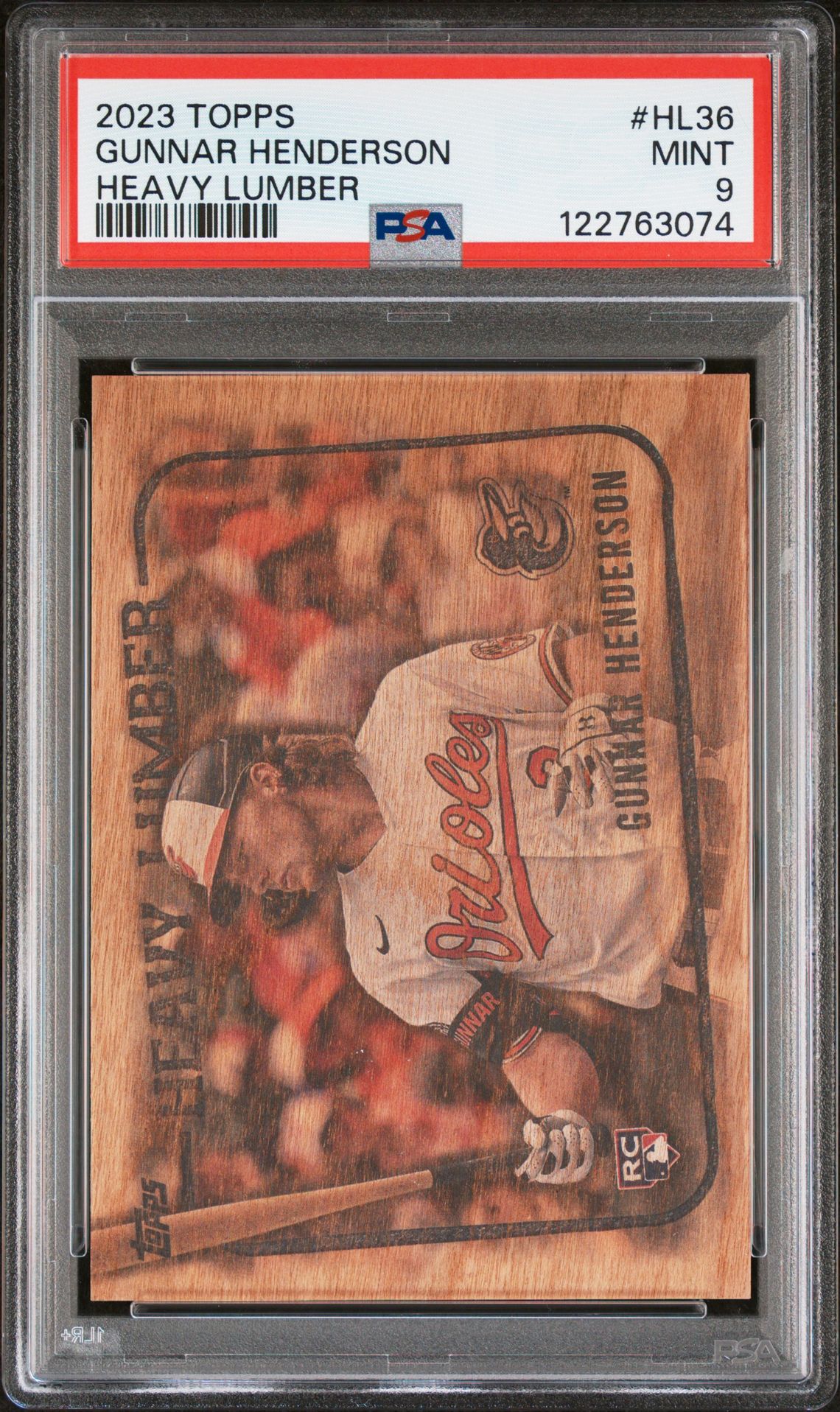 2023 Topps Heavy Lumber Gunnar Henderson #Hl36 (Heavy Lumber) Mint 9 front
