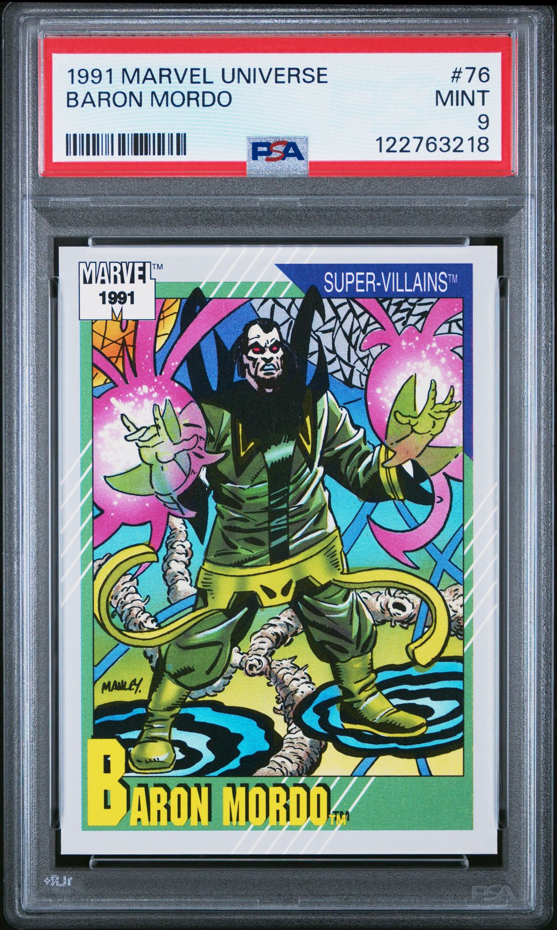 1991 Marvel Marvel Universe #76 Baron Mordo front