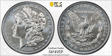 2025 $1 Morgan Dollar First Strike MS69