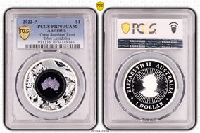 2022-P $1 Great Southern Land Blue Lepidolite PR70DCAM
