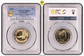 2019 $1 The Great Air Race 1919 Alliance P.2 MS68