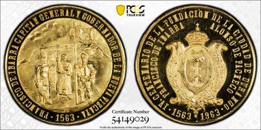 1963-Mo Medal Grove-822 Au, Durango Anniv. MS67