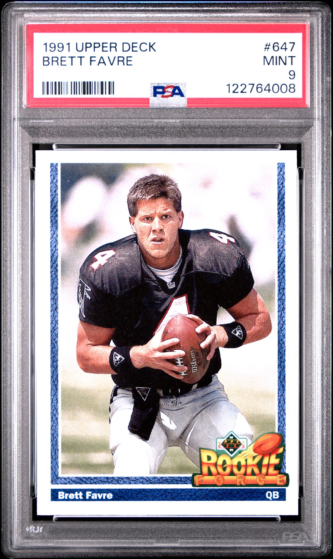 1991 Upper Deck Brett Favre #647 Mint 9 front