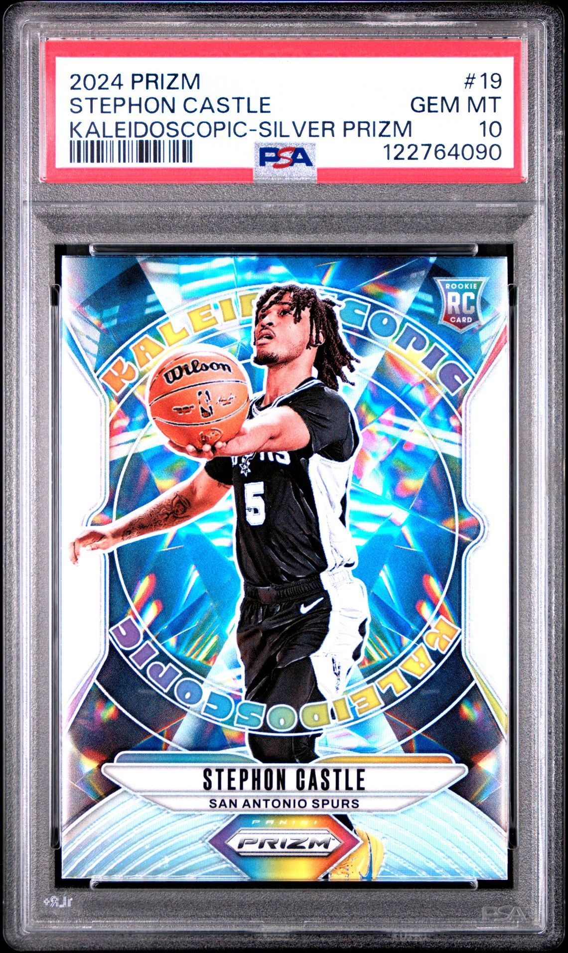 2024 Panini Prizm Kaleidoscopic Stephon Castle #19 (Kaleidoscopic-Silver Prizm) Gem Mt 10 front