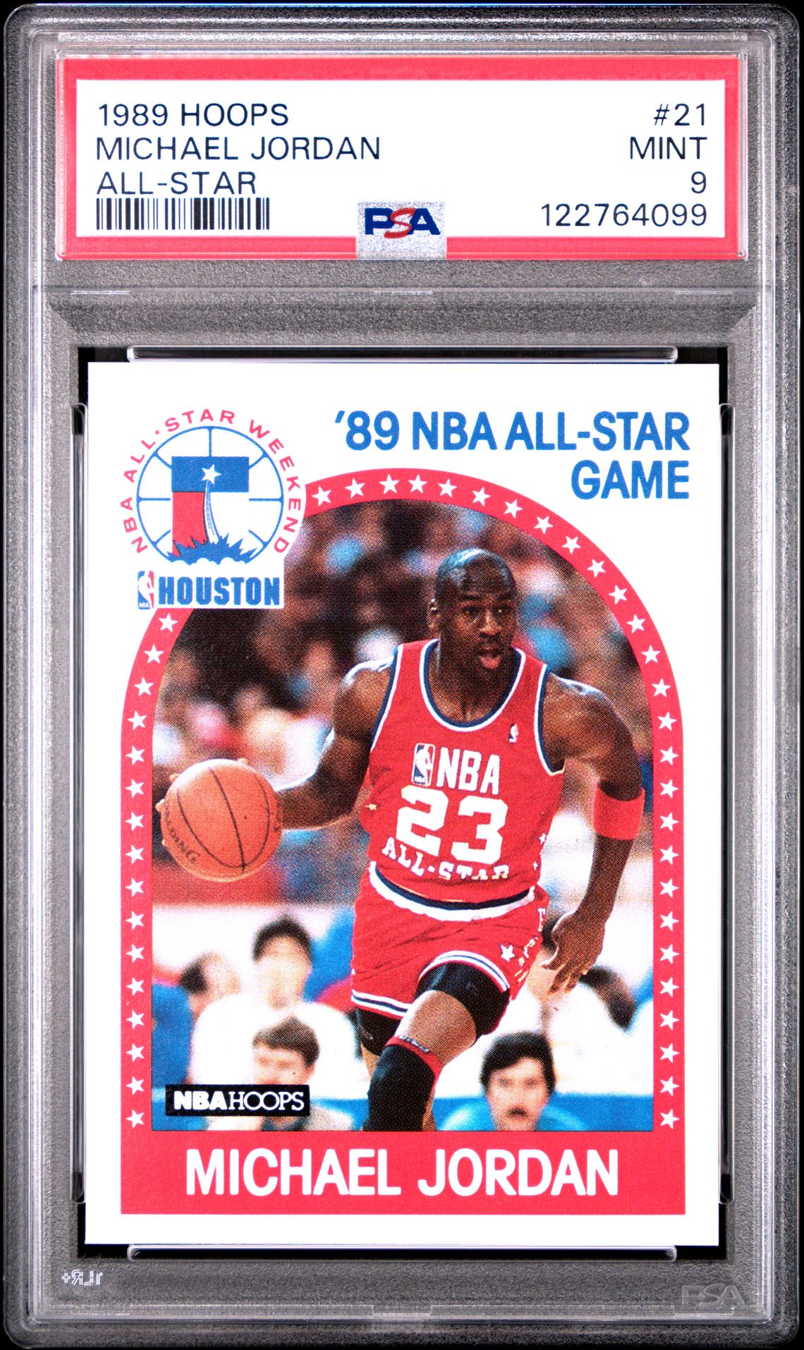 1989 Hoops Michael Jordan #21 (All-Star) Mint 9 front