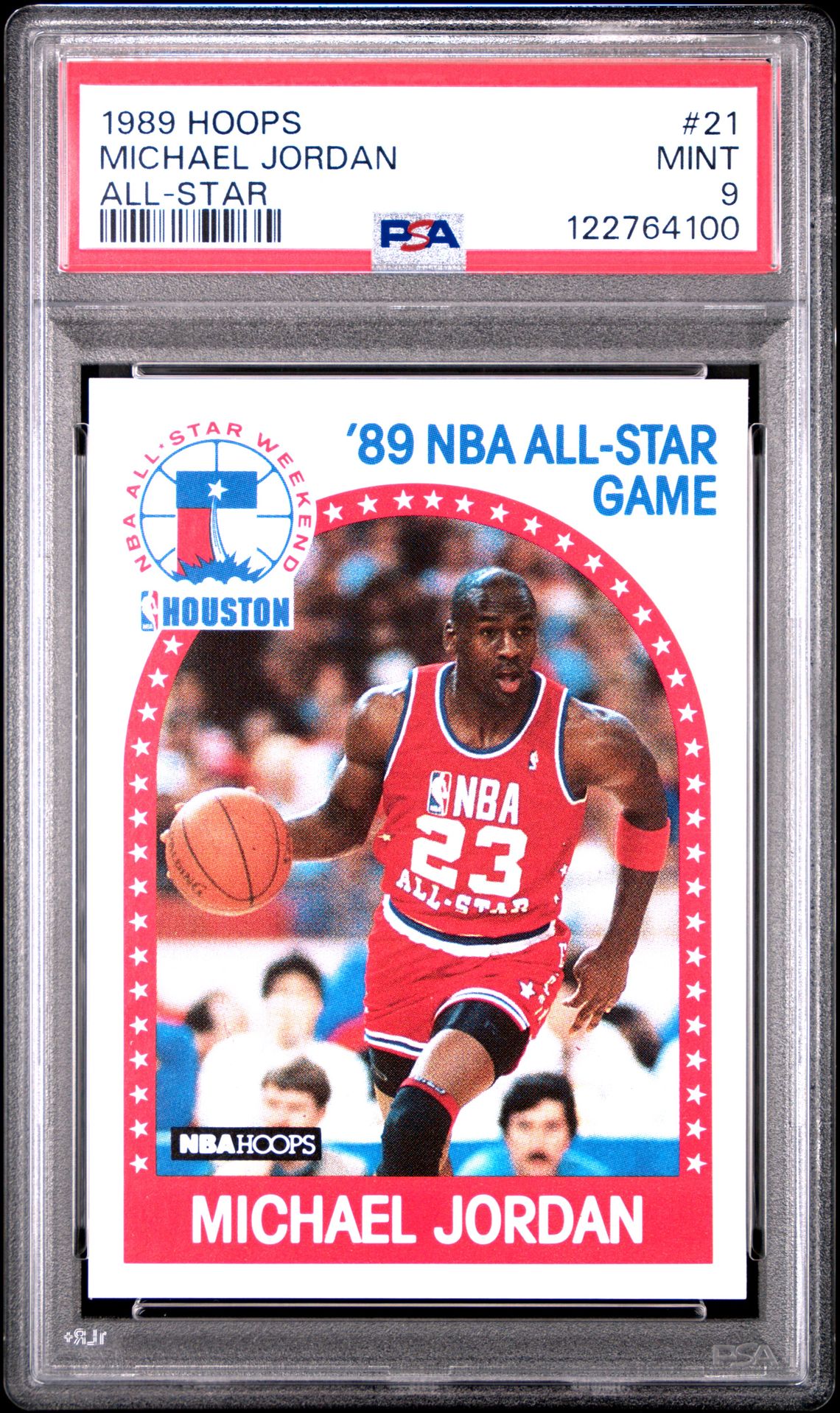 1989 Hoops Michael Jordan #21 (All-Star) Mint 9 front