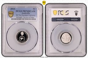2016 5C 50 Yrs Decimal Currency PR70DCAM